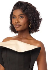 OUTRE MY TRESSES BLACK LABEL GLUELESS HD 13X4 LACEFRONTAL WIG HH VIRGIN WAVY BOB 12"