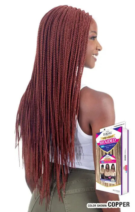 SHAKE N GO EQUAL PREMIUM HD BRAIDED LACE FRONT WIG NAT BOX BRAID 28"