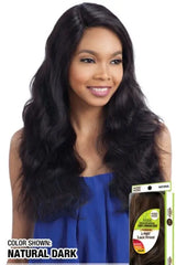 MODEL MODEL NUDE BRAZILIAN NATURAL 100% HUMAN HAIR PREMIUM LACE L-PART WIG NATURAL S WAVE