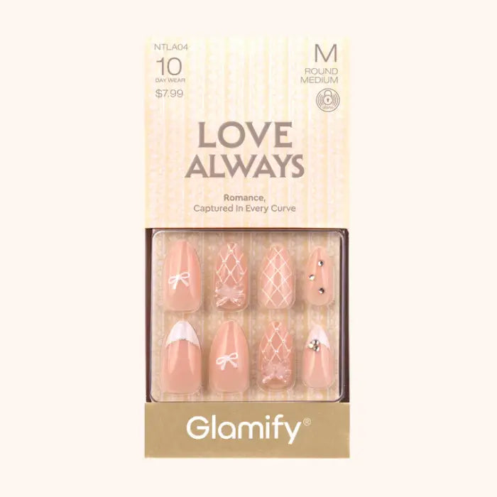 Absolute New York Love Always Press-On Nails - NTLA04 Almond Medium