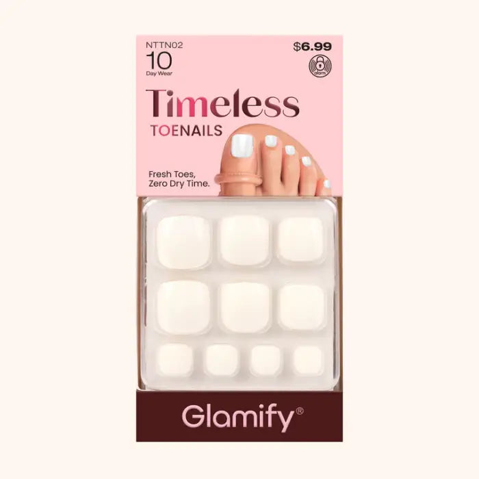 Absolute New York Timeless Toe Nails - NTTN02 Could White