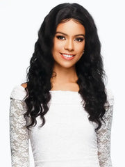 Vivica A Fox 100 % Unprocessed Virgin Remi Hair HD 13x5 Lace Frontal Wig Black Rose - Ocean Wave 24"