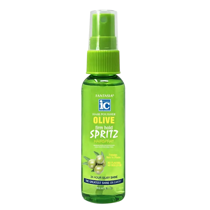 iC FANTASIA HAIR POLISHER OLIVE FIRM HOLD SPRITZ HAIRSPRAY 2oz-10oz