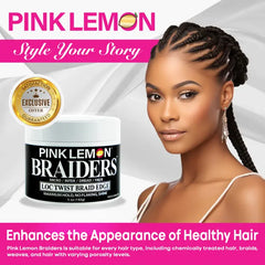 BELLATIQUE PINKLEMON BRAIDERS LOC TWIST BRAID EDGE GEL 5oz-10oz