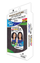 SHAKE N GO NAKED NATURE 100% HUMAN HAIR WET & WAVY HD LACE FRONT WIG POPPY