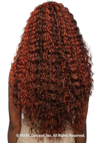 MANE CONCEPT BROWN SUGAR SINDBONDLACE 9X6 PRE CUT LACE FRONT WIG 04