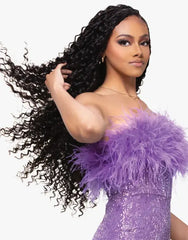 Sensationnel Human Hair Blend Premium Too Feather Crochet Braids - Burmese Curl 14"-18"