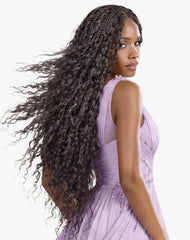 Sensationnel Human Hair Blend Premium Too Feather Crochet Braids - Burmese Curl 14"-18"