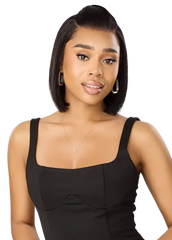 Outre 100% Unprocessed Human Hair 13x5 Lace Frontal Wig My Tresses Black Label - HH-Straight Bob