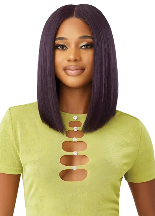 OUTRE 6x5 PRE-CUT LACE CLOSURE WIG HHB-YAKI STRAIGHT BOB 14"