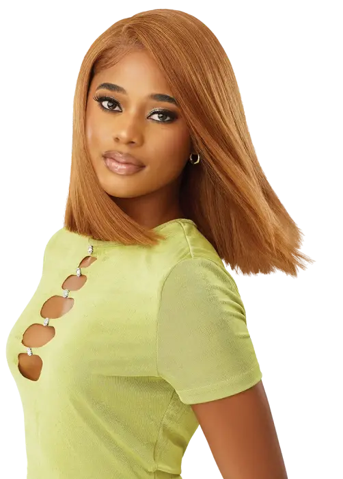 OUTRE 6x5 PRE-CUT LACE CLOSURE WIG HHB-YAKI STRAIGHT BOB 14"