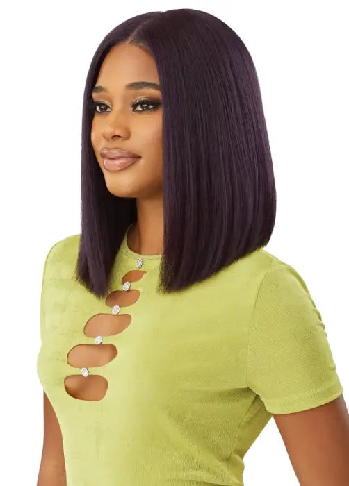 OUTRE 6x5 PRE-CUT LACE CLOSURE WIG HHB-YAKI STRAIGHT BOB 14"
