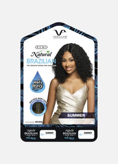 VIVICA A FOX 100% BRAZILIAN NATURAL REMY HUMNAN HAIR WET & WAVY LACE PART WIG SUMMER