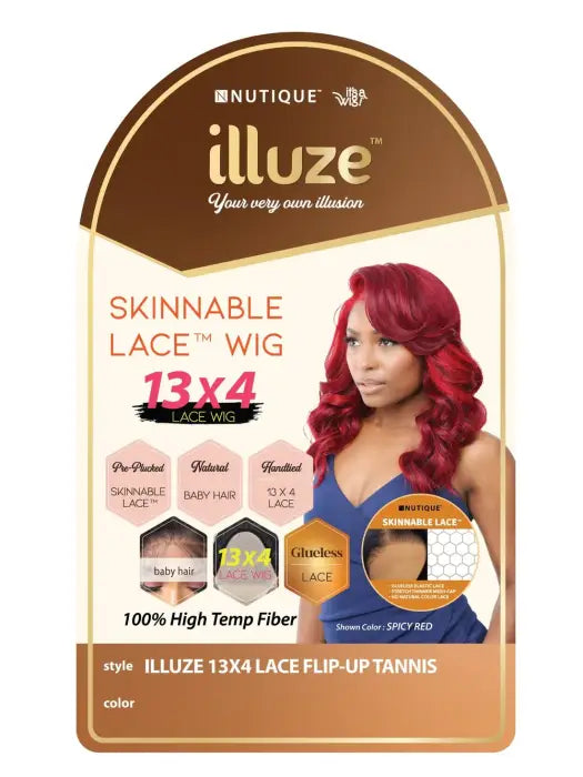 NUTIQUE ILLUZE GLUELESS 13x4 FLIP UP HD LACE FRONT WIG TANNIS