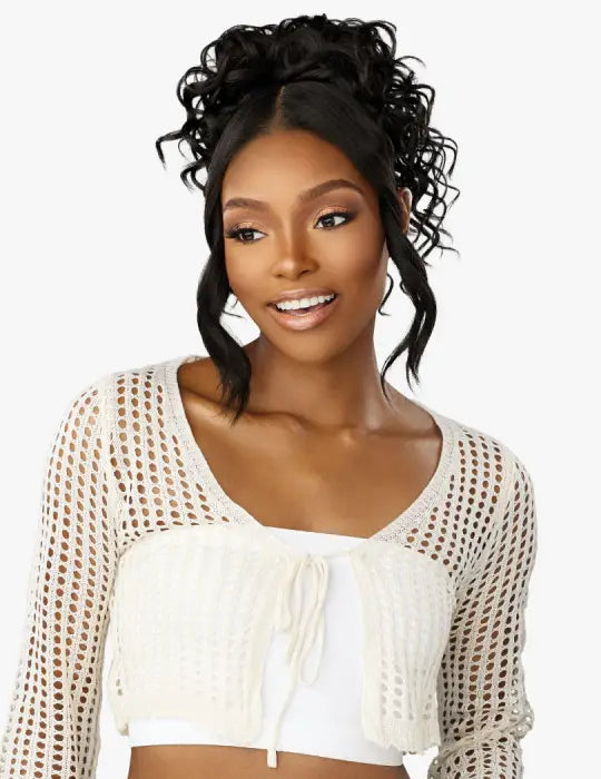 SENSATIONNEL LULU BUN WITH HD LACE PARTING UPDO UNIT 1