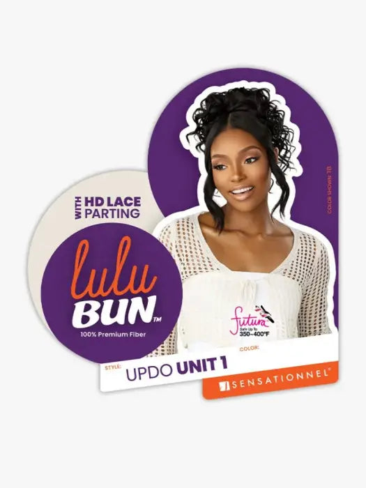 SENSATIONNEL LULU BUN WITH HD LACE PARTING UPDO UNIT 1