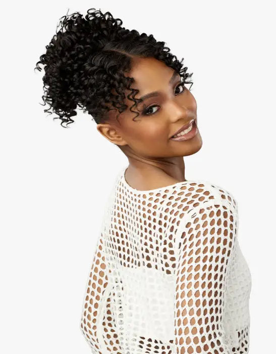 SENSATIONNEL LULU BUN WITH HD LACE PARTING UPDO UNIT 4