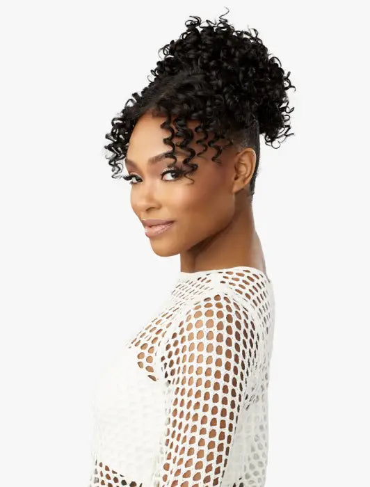 SENSATIONNEL LULU BUN WITH HD LACE PARTING UPDO UNIT 4