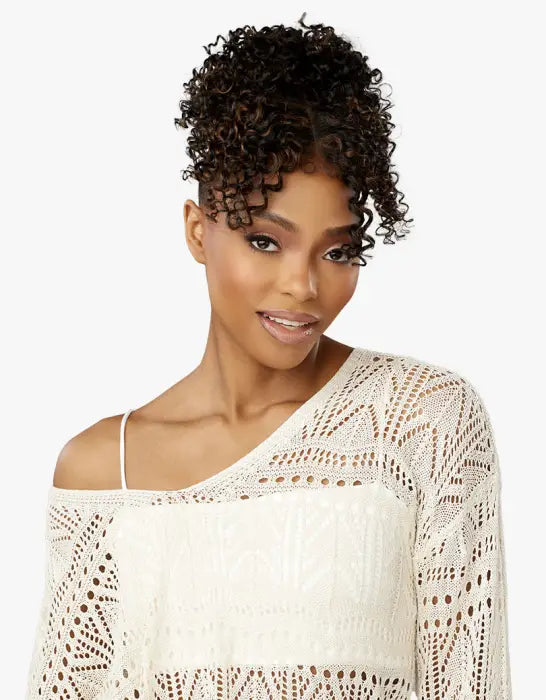 SENSATIONNEL LULU BUN WITH HD LACE PARTING UPDO UNIT 5