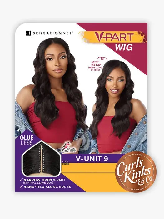 SENSATIONNEL CURLS KINKS & CO V-PART WIG V-UNIT 9