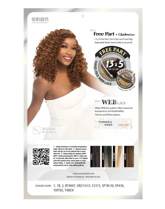 VANESSA SYNTHETIC 13X5 HD LACE FRONTAL WIG VIEW135 LENNOX