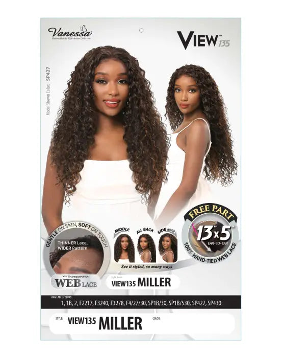 VANESSA SYNTHETIC 13X5 HD LACE FRONTAL WIG VIEW135 MILLER