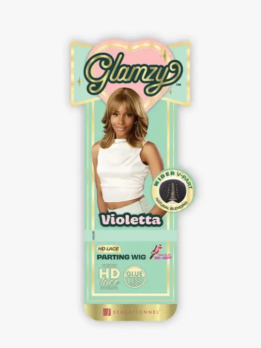 SENSATIONNEL SYNTHETIC GLAMZY HD LACE PARTING WIG VIOLETTA