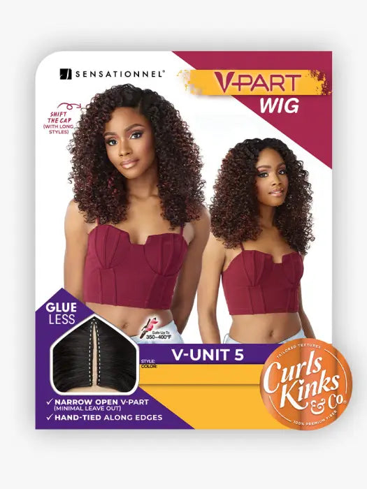 SENSATIONNEL CURLS KINKS & CO V-PART WIG V-UNIT 5