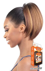 MODEL MODEL MISS DIVINE HUMAN HAIR MASTERMIX DRAWSTRING PONYTAIL YAKY FLIP IN