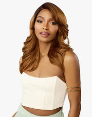 SENSATIONNEL SYNTHETIC GLAMZY HD LACE PARTING WIG ZARIA