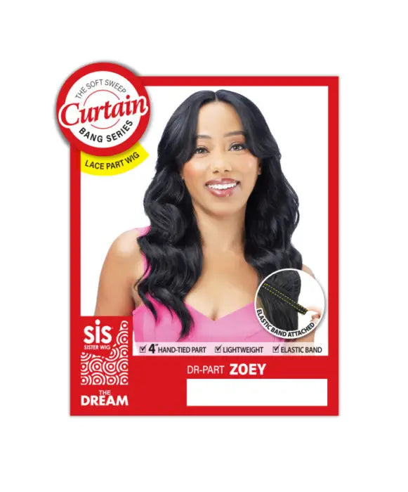 ZURY SIS 4" HAND-TIED LACE PART WIG ZOEY