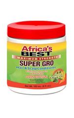 AFRICA'S BEST MAXIMUM STRENGTH SUPER GRO HAIR & SCALP CONDITIONER 5.25OZ