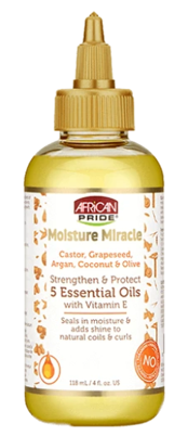 AFRICAN PRIDE MOISTURE MIRACLE STRENGTHEN & PROTECT 5 ESSENTIAL OILS 4OZ