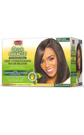 AFRICAN PRIDE OLIVE MIRACLE DEEP CONDITIONING NO-LYE RELAXER REGULAR