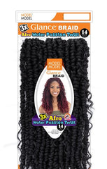 MODEL MODEL GLANCE BRAID 3X AFRO WATER PASSION TWIST 14