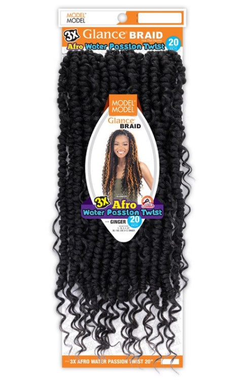 MODEL MODEL GLANCE BRAID 3X AFRO WATER PASSION TWIST 20