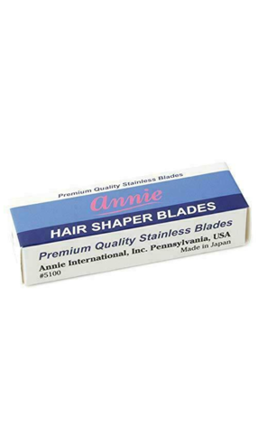 ANNIE HAIR SHAPER SUPER STAINLESS BLADES 5PCS