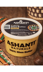 ASHANTI NATURALS 100% CREAMY YELLOW SHEA BUTTER 15OZ