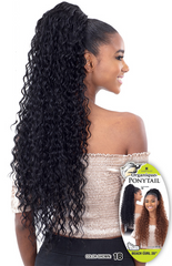 SHAKE N GO ORGANIQUE DRAWSTRING PONYTAIL BEACH CURL 28