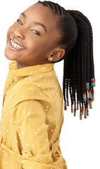 OUTRE LIL LOOKS DRAWSTRING PONYTAIL BEADED BOX BRAIDS 12″