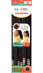 OUTRE LIL LOOKS DRAWSTRING PONYTAIL BEADED BOX BRAIDS 12″