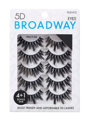 KISS BROADWAY 5D EYELASHES 5 PAIR MULTIPACK 02