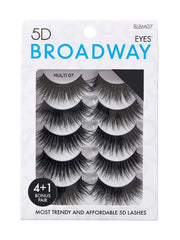 KISS BROADWAY 5D EYELASHES 5 PAIR MULTIPACK 07