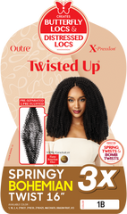 OUTRE X-PRESSION TWISTED UP CROCHET BRAID 3X SPRINGY BOHEMIAN TWIST 16"