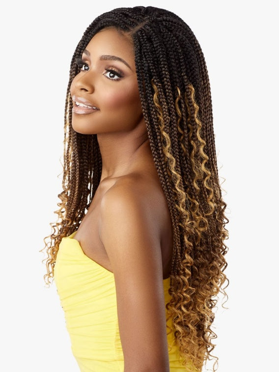 SENSATIONNEL CLOUD9 4X4 BRAIDED LACE FRONT WIG BOHO BOX BRAID 30″