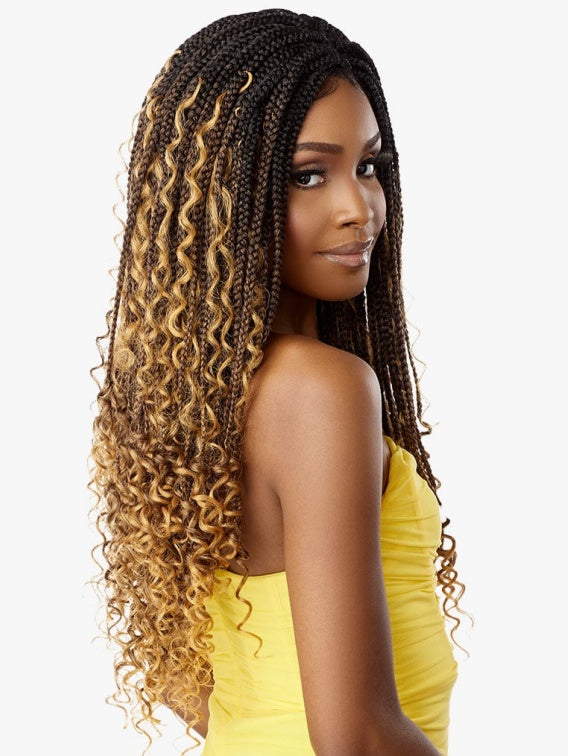 SENSATIONNEL CLOUD9 4X4 BRAIDED LACE FRONT WIG BOHO BOX BRAID 30″