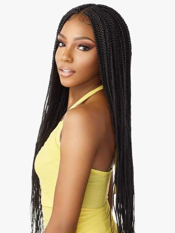 SENSATIONNEL CLOUD9 100% FULL HAND-TIED LACE WIG BOX BRAID 36