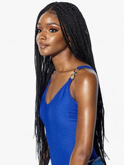 SENSATIONNEL CLOUD9 RUWA 4X4 SWISS LACE FRONT WIG BOX BRAID 36