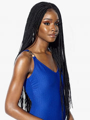 SENSATIONNEL CLOUD9 RUWA 4X4 SWISS LACE FRONT WIG BOX BRAID 36