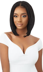 OUTRE PRE BRAIDED 4X4 EAR TO EAR HD LACE FRONT WIG BOX BRAID BOB 12